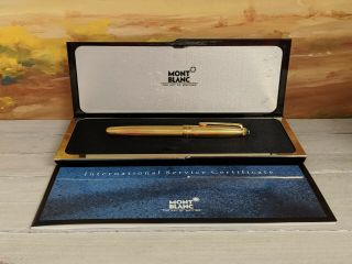 MONTBLANC Meisterstuck Solitaire Vermeil 18K Gold Nib Fountain Pen 2