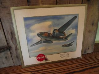 Vintage Coca Cola Ww Ii Douglas A - 20 Boston Bomber Airplane 1940 
