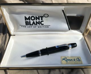 Mont Blanc Boheme Bleu Platinum Sapphire Ballpoint Pen PL04015 2