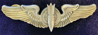 Ww2 Us Army Air Force Sterling Bombardier Wing Meyer Cb One Pin Broken