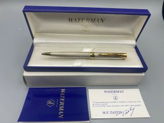 Waterman L`etalon Sterling Silver Ballpoint Pen Boxed