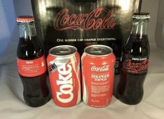 Stranger Things Edition Coke Coca Cola Bottle Can Set 2019
