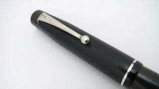 Gorgeous Onoto The Pen,  5601,  Black Chased,  Low Flex 14k Fine Nib