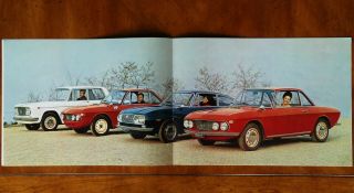 Lancia Fulvia Range Brochure Prospekt,  1968 (french Or German Text)