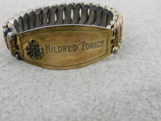 Ww 2 Usn Sweetheart Bracelet Named To Honey And Back From Navy Vet 1944