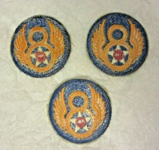WWII US ARMY AIR FORCE 8TH PATCH MIGHTY EIGHTH EUROPEAN THEATER 8 Wing Star 2