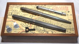 Parker 75 Cecile Pen 1715 Spanish Shipwreck Sterling Silver,  Pencil,  Box,  Papers 2