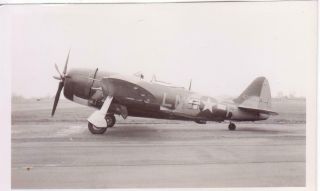 Vintage Photo Wwii Airplane P - 47 Thunderbolt 428109