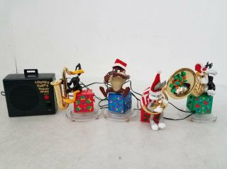 1995 Mr.  Christmas Looney Tunes Bugs Bunny Brass Band Holiday Decor P/r