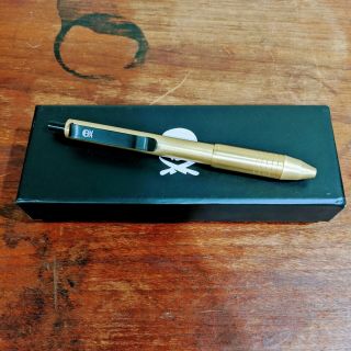 Pirate Click Edc Limited Edition Brass Pen (pete’s Pirate Life Bigideadesign)