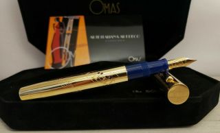Omas Unicef 50th Anniversary Giuseppe Sinopoli 18k 750 Solid Gold Fountain Pen