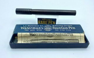 Vintage Os Waterman 46 Safety Bchr Fountain Pen 14k Flex Nib Boxed