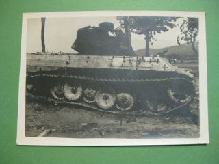 Ww2 Era Photograph Of German Tank.  5 " X 7 ".  G.  I.  Photo