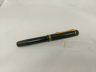 Very Rare Pelikan 101n Black Fountain Pen Long Cap Gold Ef Nib 1937 