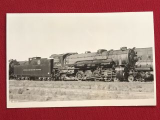 Denver & Rio Grande Western Railroad Locomotive 1520 Rppc Photo Postcard