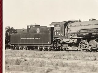 Denver & Rio Grande Western Railroad Locomotive 1520 RPPC Photo Postcard 3