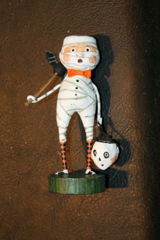 Lori Mitchell Halloween Folk Art Figurine Mummy