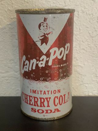 Can A Pop Cherry Cola Flat Top Soda Can