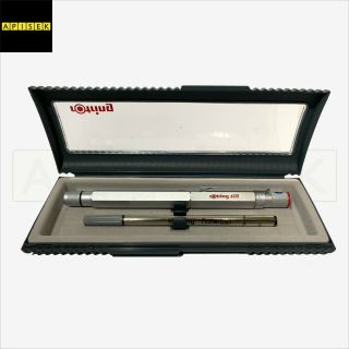 [used] Rotring 600 Rollerball Pen Silver Made In Germany