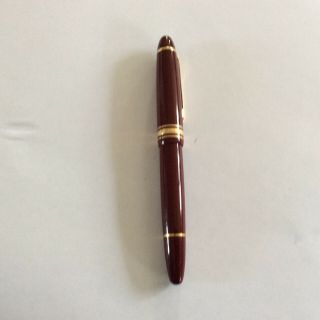 Vintage Montblanc Meisterstuck no.  146 fountain pen maroon 14k gold nib 5 3/4 lo 2