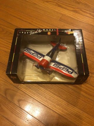 Pepsi - Cola Collectible 1929 " Travel Air Model R " Diecast Metal Coin Bank