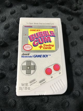 Vintage 1993 Amurol Nintendo Game Boy Bubble Gum Container Candy Box
