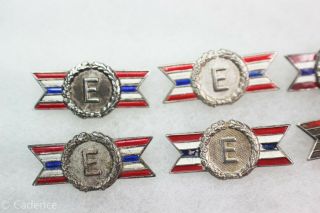 US WW2 Excellence In Production 6 Pins All Sterling 1 1/4 