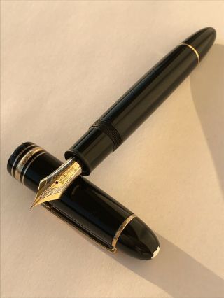 Vintage Montblanc 149 Fountain Pen Gold Nib 18k Piston Fill Made In Germany