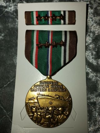 Ww2 European African Middle Eastern Campaign 1941 - 1945 Ribbon Medal