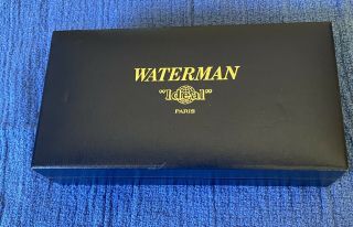 Waterman Man 100 Full Sterling Silver Fountain Pen 18k Fine Nib/ballpoint Boxed