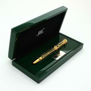 MONTBLANC PATRON OF THE ART PETER THE GREAT 4810 LIMITED GOLD FOUNTAIN PEN 3