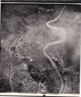 Wwii Aaf Aerial Photo 320th Bomb Group Rome Ostiense Yard 1944 Italy 14