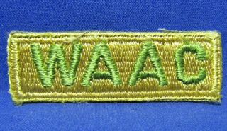 Wwii 1942 - 1943 Waac Womens Army Auxiliary Corps Patch No Glow