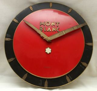 Vintage Montblanc Wall Clock.  Dates From The 1950 