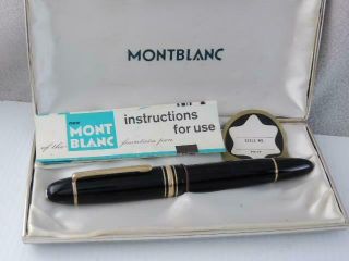 Vintage Montblanc Meisterstuck Fountain Pen 149 14k Gold Nib