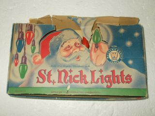 Vintage Westinghouse Lamps St.  Nick Lights No.  68 With 8 C - 6 Lamps