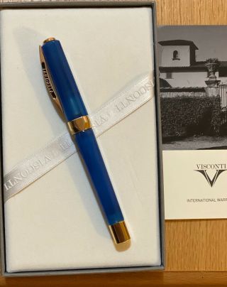 Visconti Opera Master Oceanic L.  E.  88 Pens Fountain Pen 18kt Gold 1.  3mm Stub
