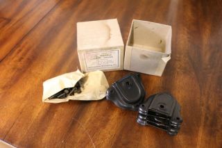 Nos Unissued Wwii 1943 Dtd Foot Locker Handle Metal Caps W Hardware Box Of 10