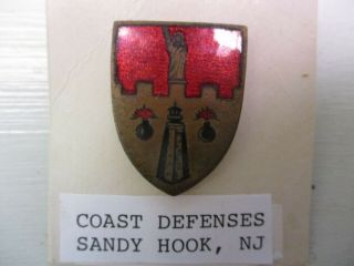 Us Army Coast Defenses Sandy Hook,  Nj Distinctive Unit Insignia (dui) Screw