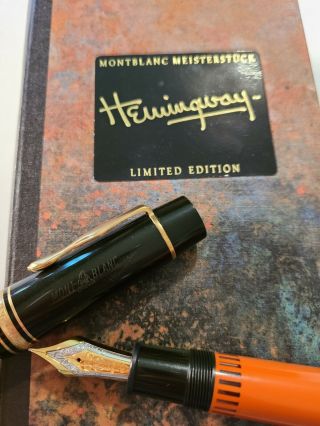 Montblanc Writers Series Hemingway Fountain Pen 1992 Limited Edition