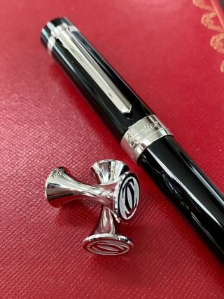 Cartier Sterling Silver Cufflinks & Ballpoint Pen Set