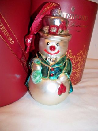 Waterford Holiday Heirloom Brights Snowman Seth Christmas Ornament - Poland
