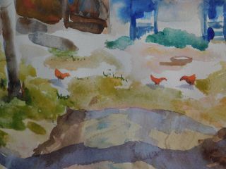 2 May Guckelberg Hoosier Salon Artist Watercolors Painting Indiana Art Landscape