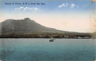 Nevis,  Bwi Island Of Nevis From The Sea Losada Pub C 1904 - 14