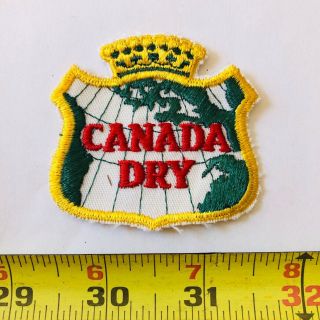 Vintage Patch Canada Dry Ginger Ale Soda Pop 1960 