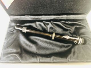 Montblanc Agatha Christie Black & Sterling Limited Edition Fountain Pen 1993 18k 2