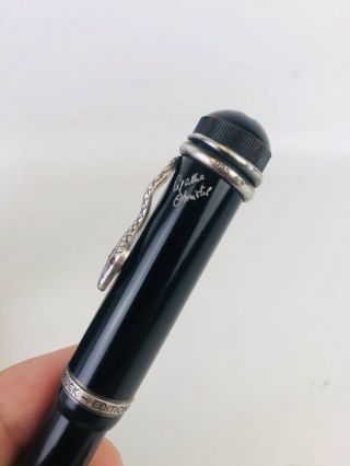 Montblanc Agatha Christie Black & Sterling Limited Edition Fountain Pen 1993 18k 3