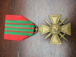 Belgium Belgian Medal : French War Cross Ww2