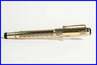 925 Silver Limited Edition Montblanc Fountain Pen Louis Xiv - Patron Of Art