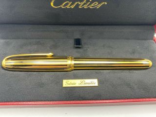 Louis Cartier Fountain Pen Limited Edition Gold/Black Lacquer 18K Med Box 3